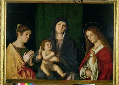 The Virgin and Child with St. Catherine and St. Ursula, c.1490 by Giovanni Bellini